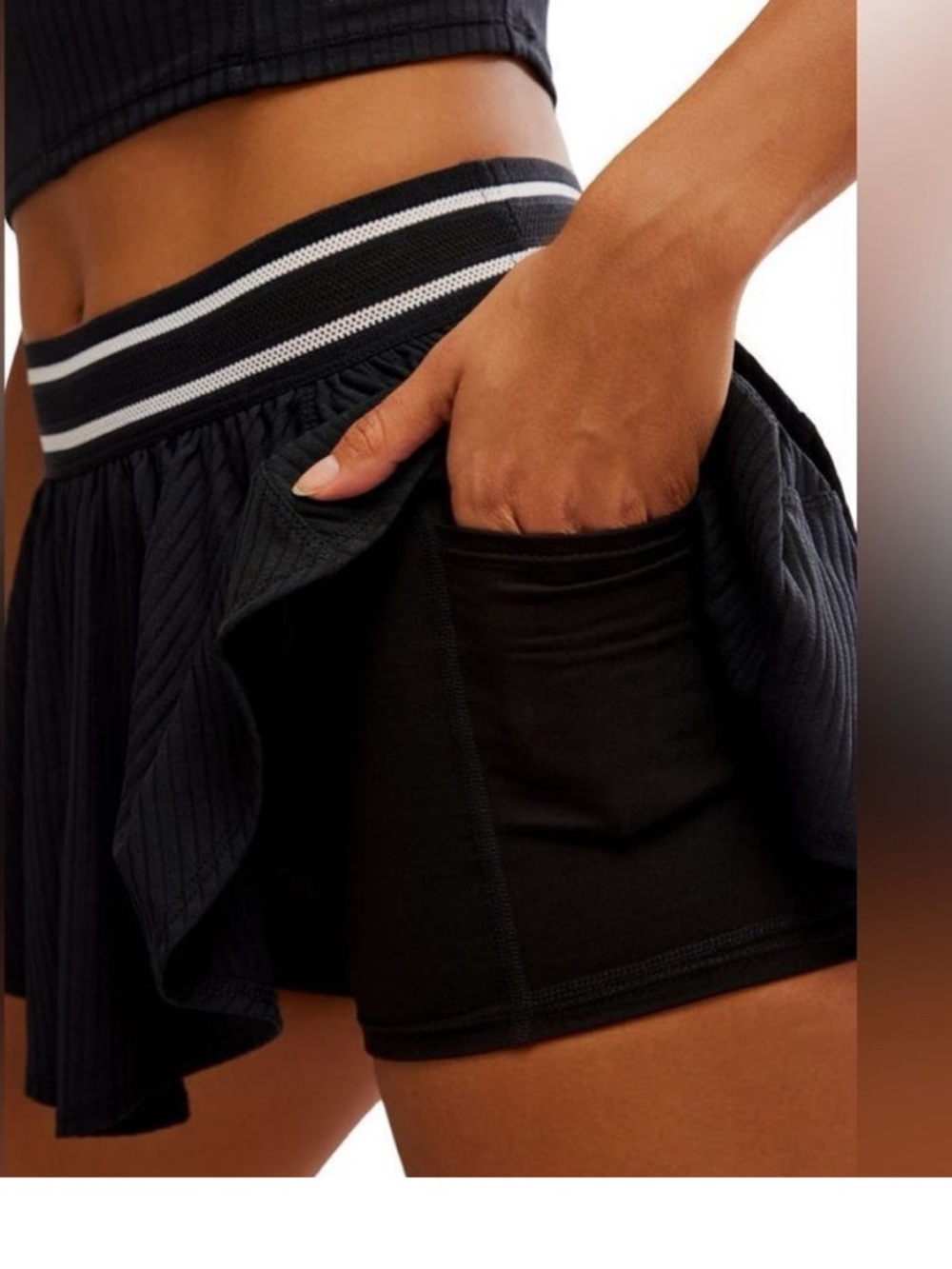 {FP Movement} Sultry Skort in Black - Womens Large - NWT - Picture 14 of 14